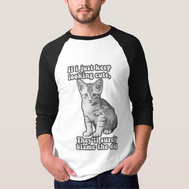 Camiseta Funny cute cat meme for cat owners & kitty lovers (Anverso)