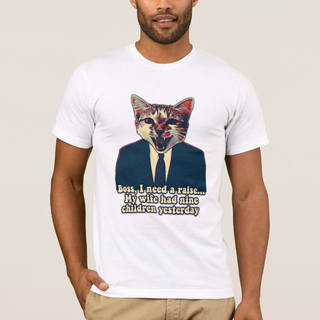 Camiseta Funny cute cat meme for cat persons and cat lovers (Anverso)