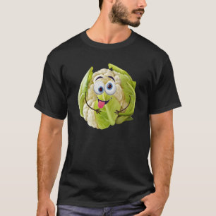Camiseta Funny Cute Cauliflower Diseños Veggie Lover Vegeta