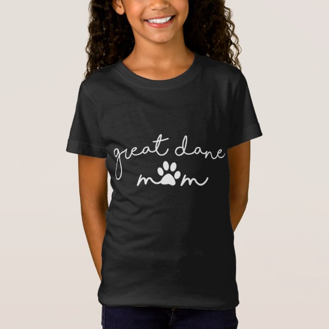 Camiseta Funny Cute Dog Lover Design con Saying Great Dane (Anverso)