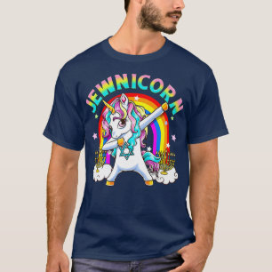 Camiseta Funny Cute Hanukkah 2021 Rainbow Unicorn