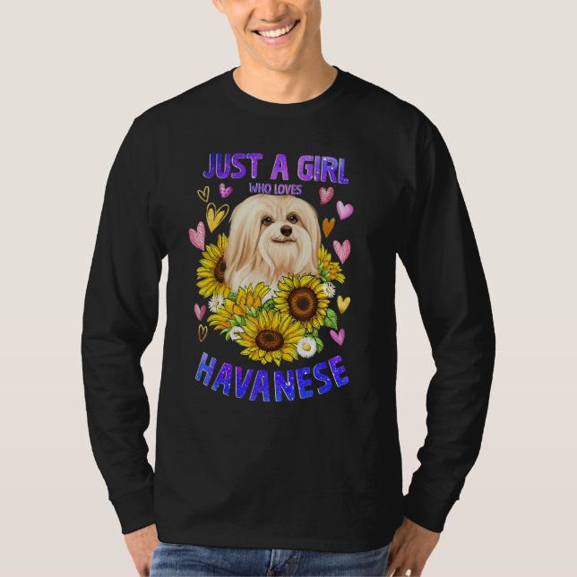 Camiseta Funny Cute Havanese Dog Loving Girl Puppy Lover Wo (Anverso)