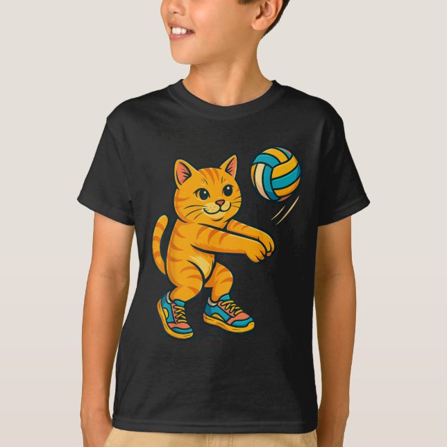 Camiseta Funny Cute jugador de voleibol Fan Tee Trainer T (Anverso)