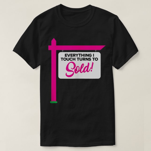 Camiseta Funny Cute Real Estate Agent (Diseño del anverso)