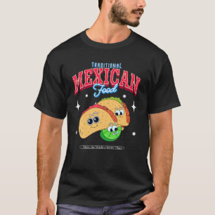 CAMISETA FUNNY CUTE TACO ILUSTRACIONES MEXICANO AMOR DE COM