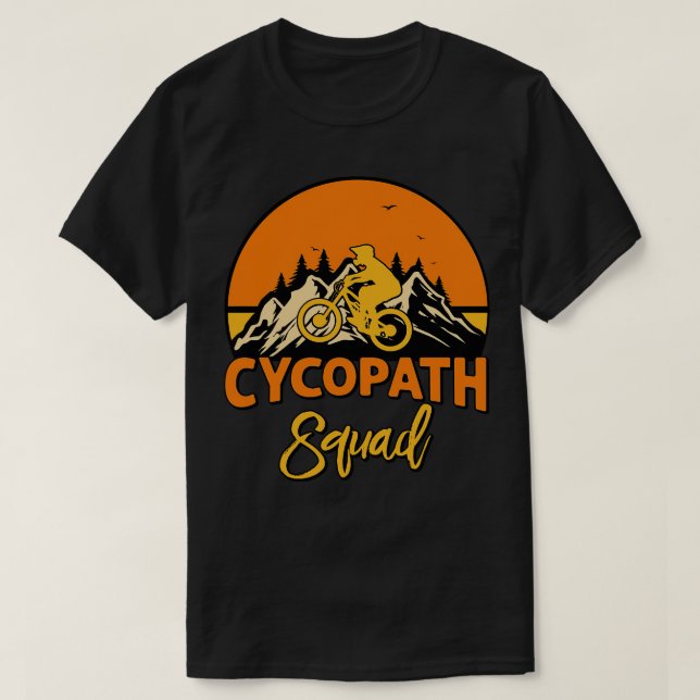 Camiseta Funny Cycling Squad Riders Cyclics Bicycle Mountai (Diseño del anverso)