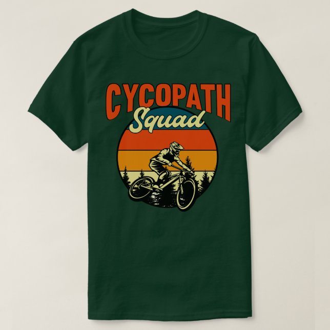 Camiseta Funny Cycling Squad Riders Cyclics Bicycle Mountai (Diseño del anverso)