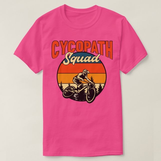 Camiseta Funny Cycling Squad Riders Cyclics Bicycle Mountai (Diseño del anverso)