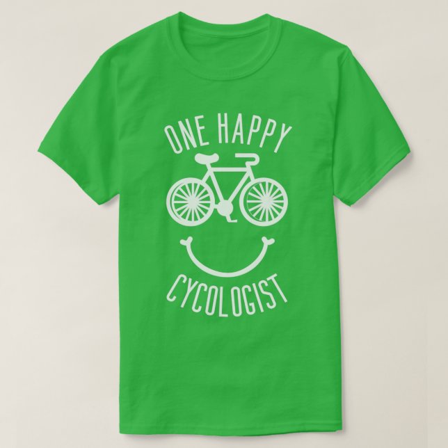 Camiseta Funny Cycologist Pun Bicycle and Cycling Bike Ridi (Diseño del anverso)
