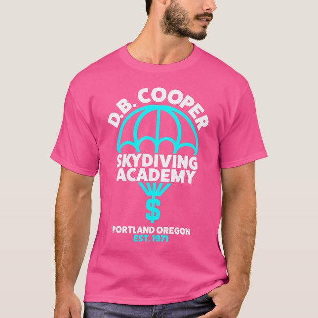 Camiseta Funny D B Cooper Db Cooper Skydiving Academy (Anverso)