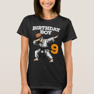 Camiseta Funny Dabbing 9 Nacimiento Niño Karate 9 años B