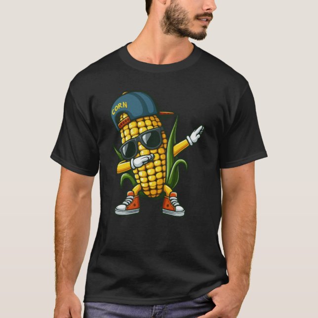 Camiseta Funny Dabbing Corn (Anverso)