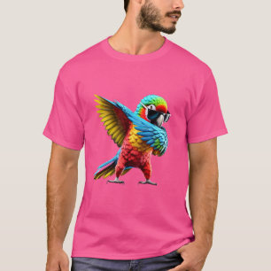 Camiseta Funny Dabbing Parrot Bird Lover Dab Birdwatching C