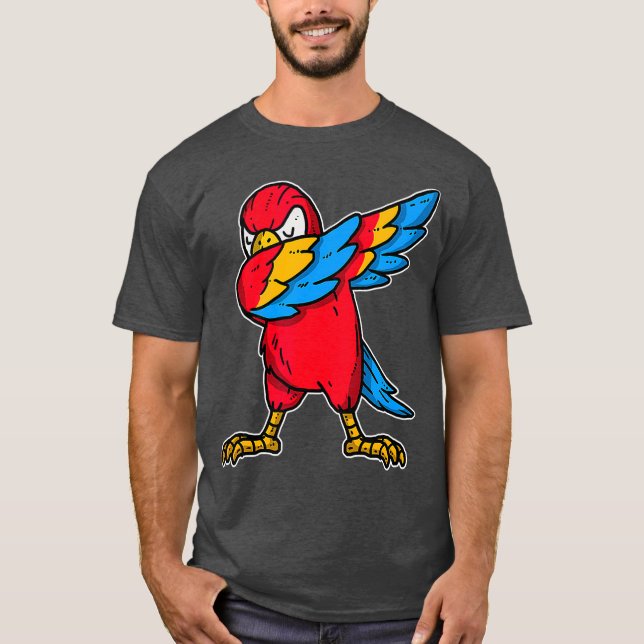 Camiseta Funny Dabbing Parrot Dab Dance Cockatoo Bird (Anverso)