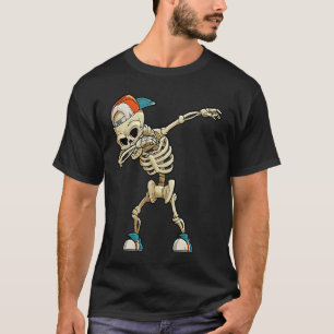 Camiseta Funny Dabbing Skeleton Scary Fright Night Hallowee