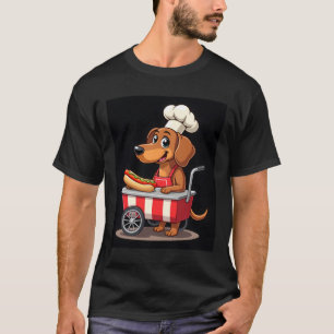 Camiseta Funny Dachshund Dog Hotdog Sandwich Weenie Sausage