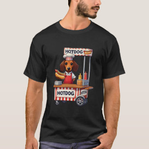 Camiseta Funny Dachshund Dog Hotdog Sandwich Weenie Sausage