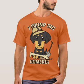 Camiseta Funny dachshund es un arqueólogo