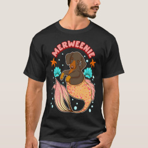 Camiseta Funny Dachshund Weiner Perro Sirena Merweenie