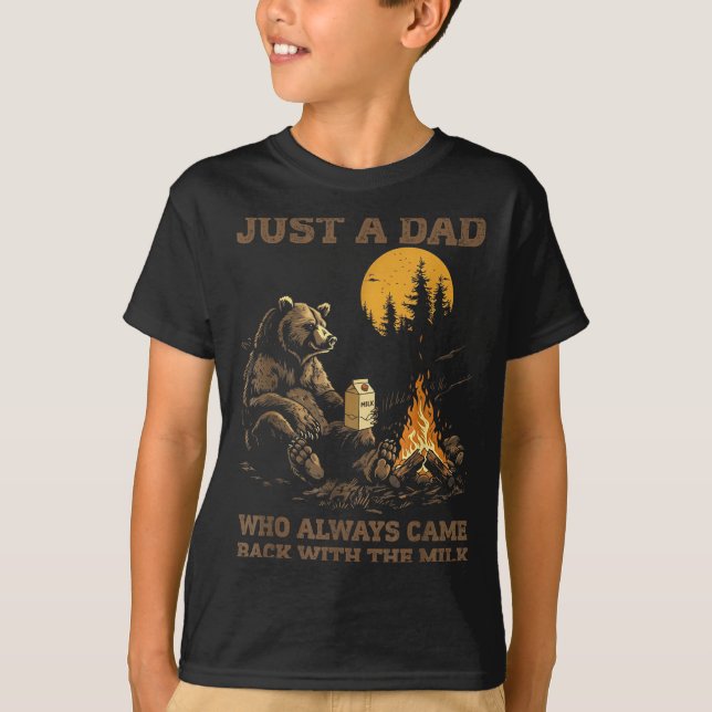Camiseta Funny Dad Camng Bear Quote Gift For Father's Day H (Anverso)