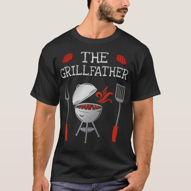 Camiseta Funny Dad Chef BBQ Grill Astronauta cumpleaños (Anverso)