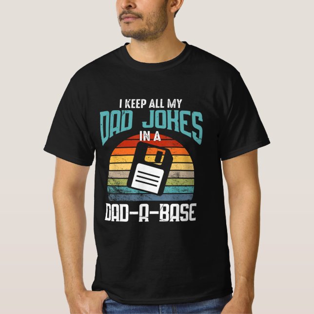 Camiseta Funny Dad Chistes Base de datos Pun Mejor Padre Hu (Anverso)