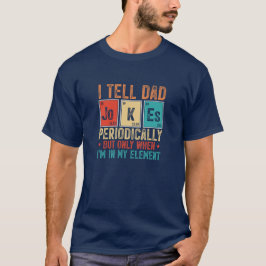 Camiseta Funny Dad Chistes Periódicos Table Fathers Day