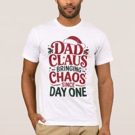 Camiseta Funny Dad Claus Christmas Design