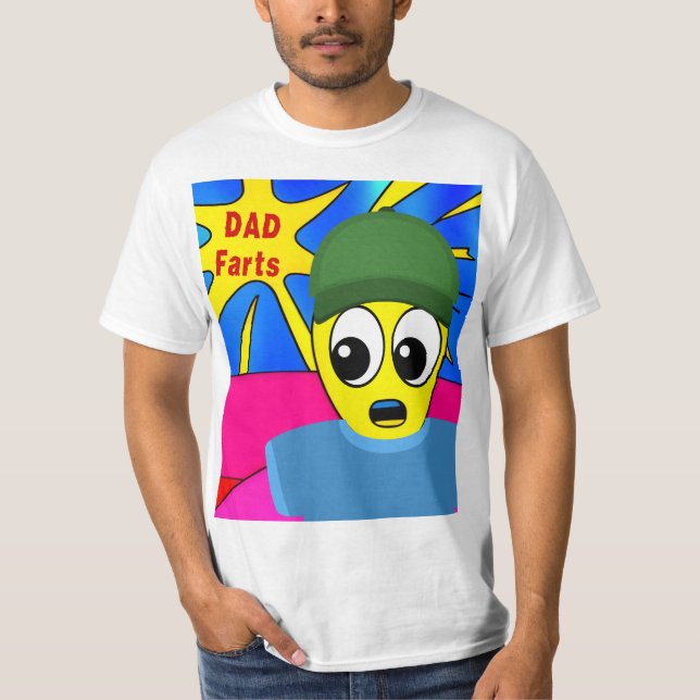 Camiseta Funny Dad Farts (Anverso)