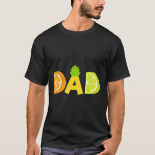 Camiseta Funny Dad Fruitarian Lover Summer Padre Fruit Sli