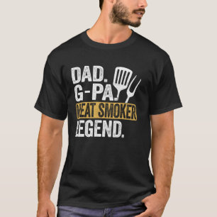 Camiseta Funny Dad G-PA Leyenda para fumadores de carne Abu