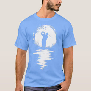 Camiseta Funny Dad Golf Sunset Golfer Silhouette Golfing Gr
