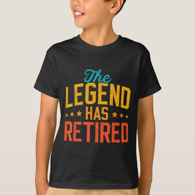 Camiseta Funny Dad Grandpa Retirement The Legend Has Retire (Anverso)