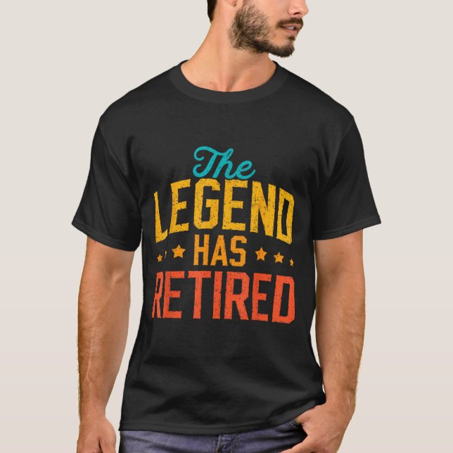 Camiseta Funny Dad Grandpa Retirement The Legend Has Retire (Anverso)