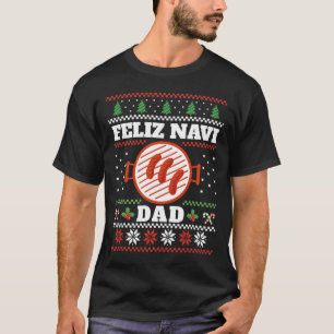 Camiseta Funny Dad Navidades Bbq Feliz Navi Dad Uggly