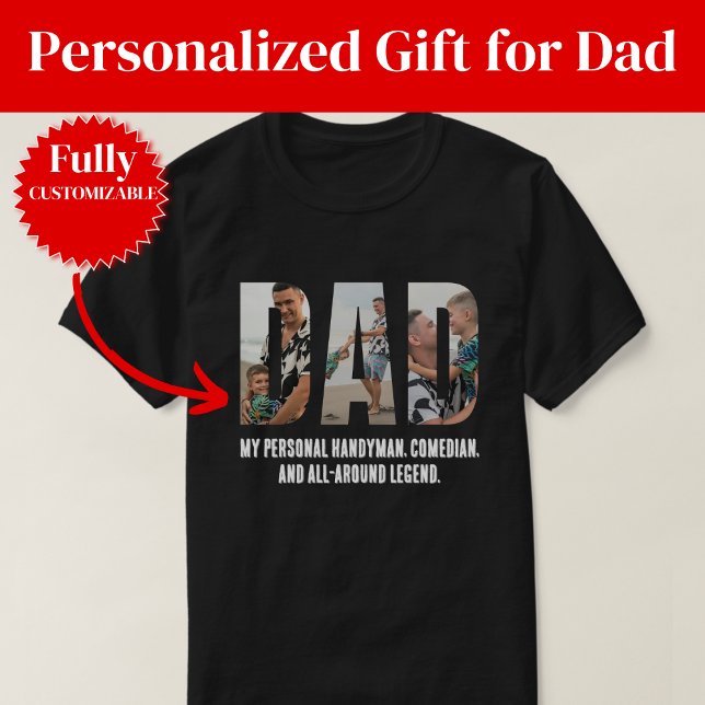 Camiseta Funny Dad T-Shirt – Handyman, Comedian & Legend (Funny Dad T-Shirt – Handyman, Comedian & Legend)