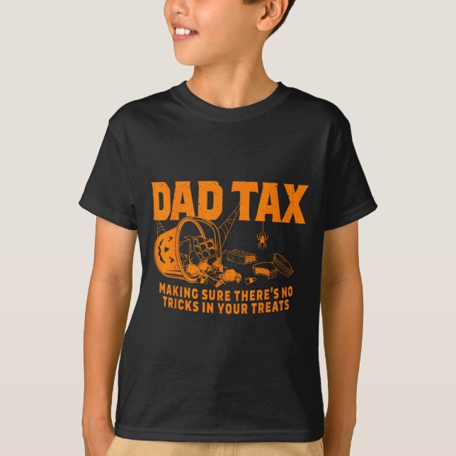 Camiseta Funny Dad Tax Halloween  (Anverso)