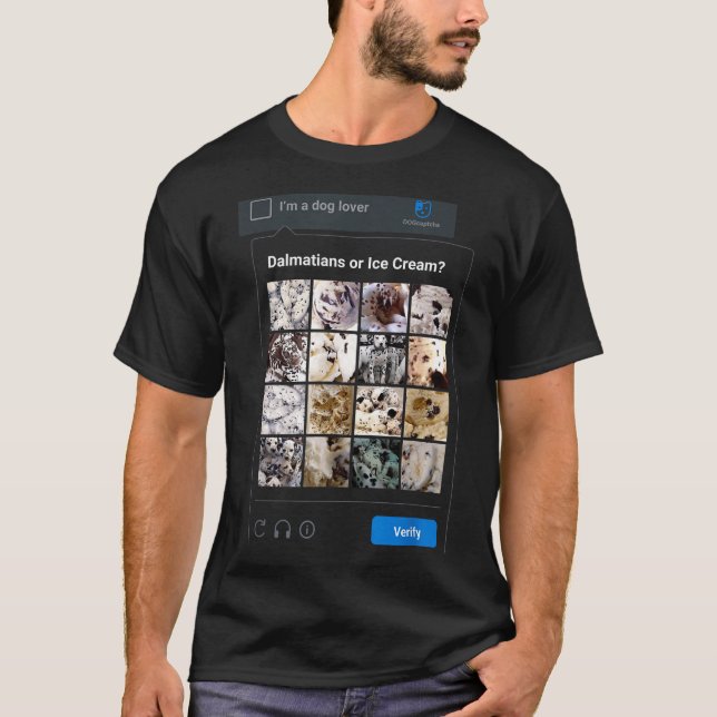 Camiseta Funny Dalmatian Or Ice Cream Meme Dog Mom Dog Dad  (Anverso)