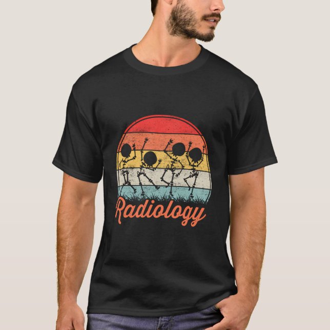 Camiseta Funny Dancing Skeleton Radiology Techniol (Anverso)