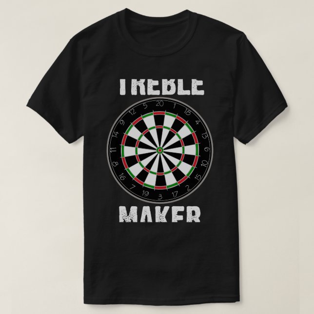 Camiseta Funny Dart Treble Maker Darts Player Dartboard Jok (Diseño del anverso)
