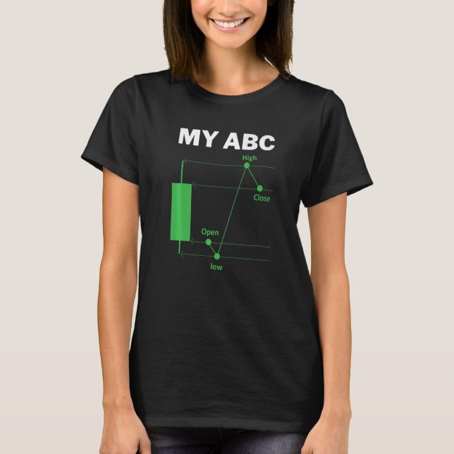 Camiseta Funny Day Trading Quote My ABC Stockbroker Market  (Anverso)