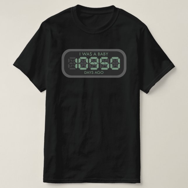 Camiseta Funny de 30 años (Diseño del anverso)
