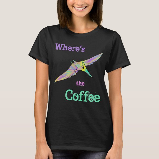 Camiseta Funny de los dinosaurios pterodáctilos cuela el ca (Anverso)