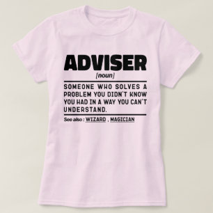 Camiseta Funny de retiro de definición de asesor nuevo