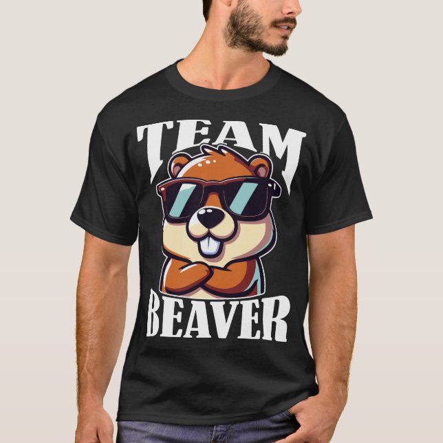 Camiseta Funny de Team Beaver (Anverso)