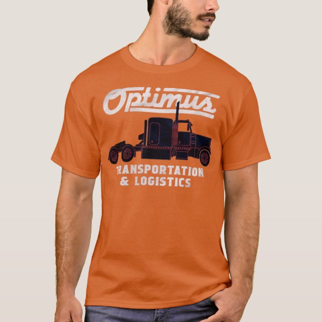 Camiseta Funny de transporte Optimus (Anverso)
