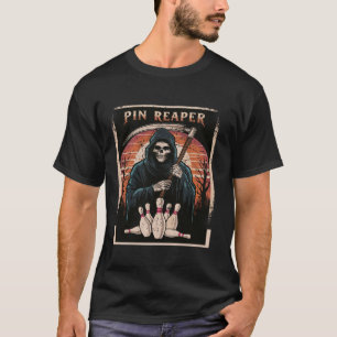 Camiseta Funny Death Bowling Grim Reaper Bowler Regalos Hom