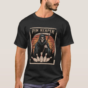 Camiseta Funny Death Bowling Grim Reaper Bowler Regalos Hom