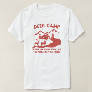 Camiseta Funny Deer Camp Caza de venados