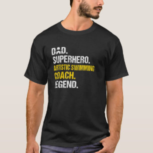 Camiseta Funny del entrenador de natación artístico de Supe